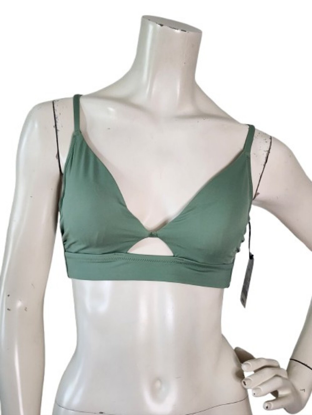 Shade & Shore Bikini Top Womens 36B Green NEW